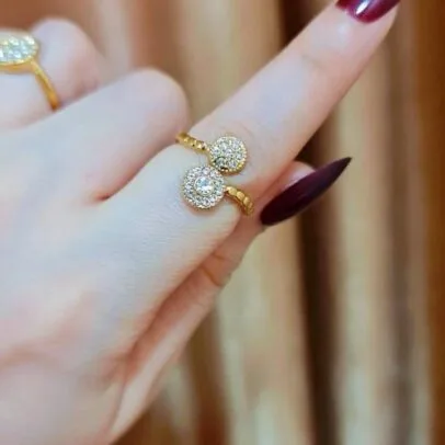 خاتم فصوص شياكه استاليس غير قابل لصدأ