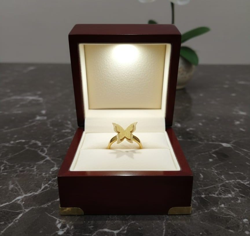 طقم فراشه اساوره بالخاتم استاليس بيور - الصورة 2