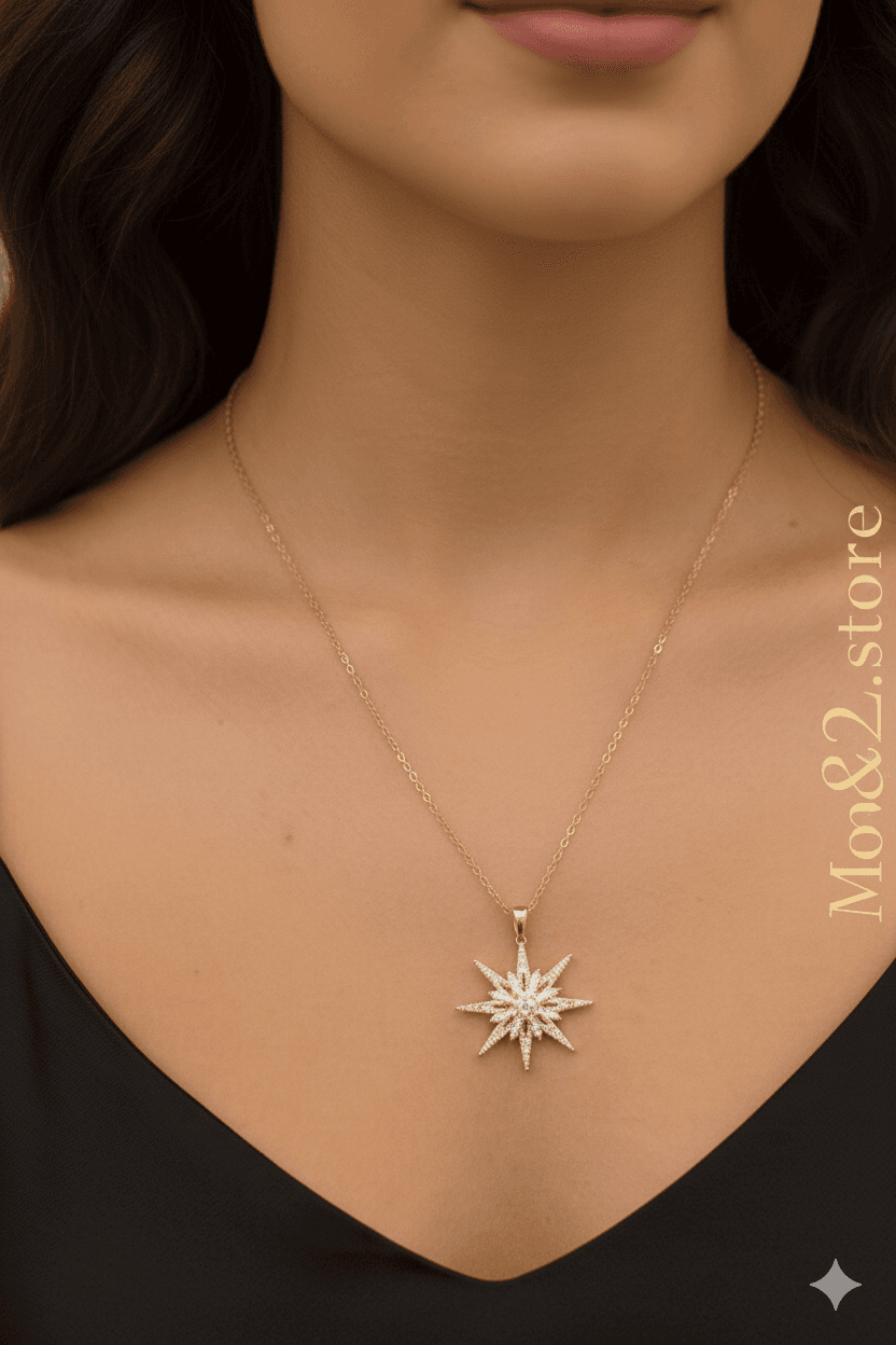 سلسله نجمه استاليس بفصوص الزركون اللامعة